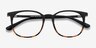 Cheer Black Tortoise PlasticEyeglass Frames from EyeBuyDirect, Closed View