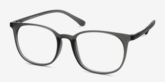 Cheer Matte Ash PlasticEyeglass Frames from EyeBuyDirect, Angle View