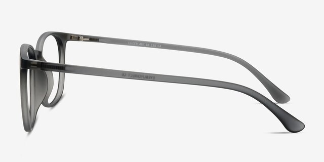 Cheer Matte Ash PlasticEyeglass Frames from EyeBuyDirect, Side View