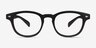 Atomic Matte Black PlasticEyeglass Frames from EyeBuyDirect, Front View