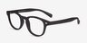 Atomic Matte Black PlasticEyeglass Frames from EyeBuyDirect, Angle View