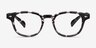 Atomic Gray Floral PlasticEyeglass Frames from EyeBuyDirect, Front View