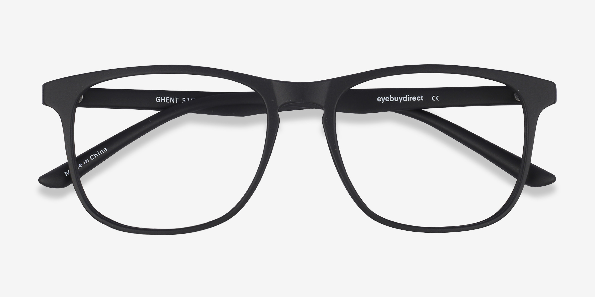 Ghent Square Matte Black Full Rim Eyeglasses Eyebuydirect 
