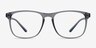 Ghent Matte Gray PlastiqueMontures de lunettes de vue d'EyeBuyDirect, Vue de Face