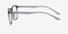 Ghent Matte Gray PlastiqueMontures de lunettes de vue d'EyeBuyDirect, Vue de Côté