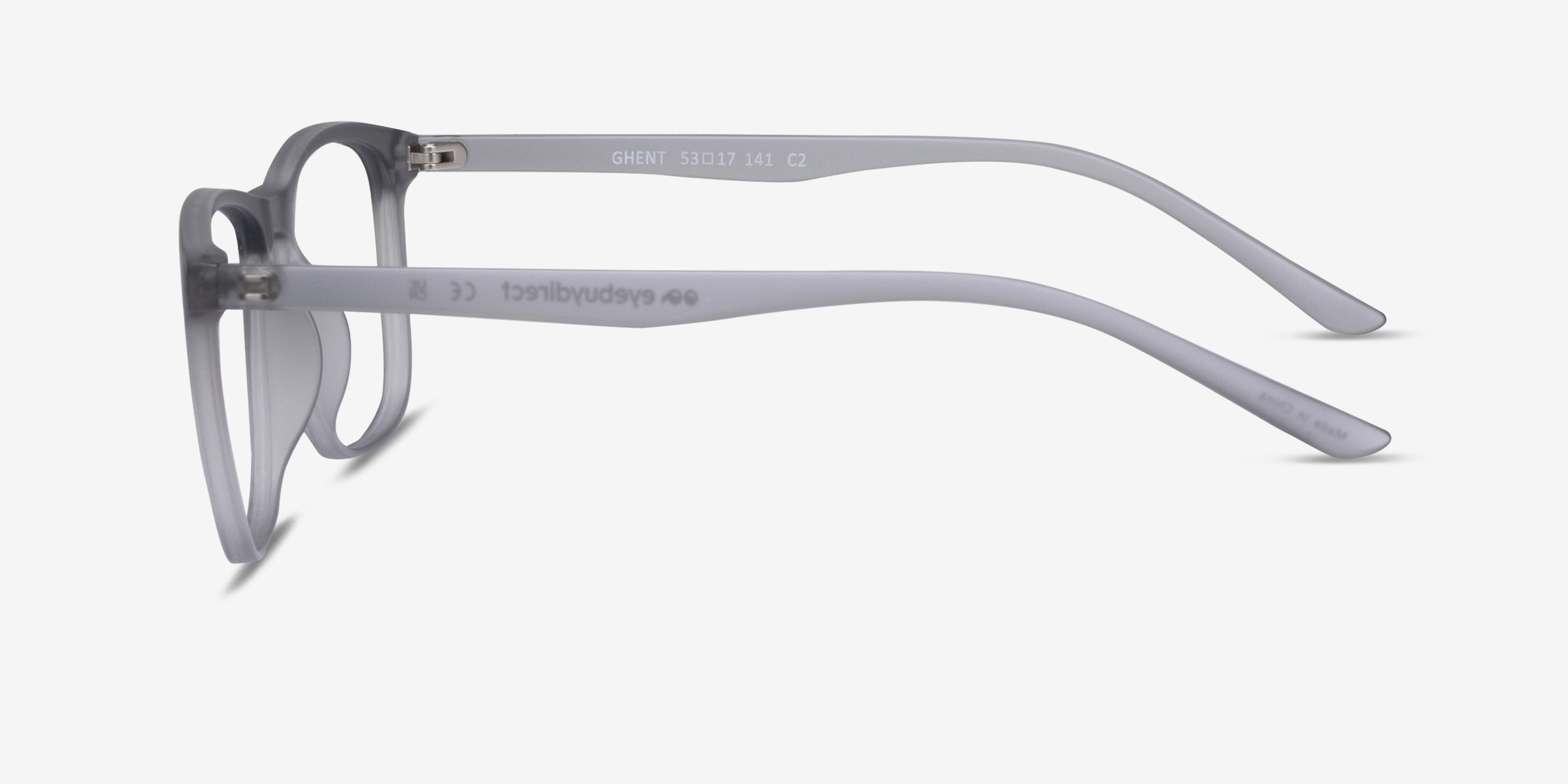 Ghent Square Matte Gray Full Rim Eyeglasses Eyebuydirect Canada