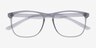 Ghent Matte Gray PlastiqueMontures de lunettes de vue d'EyeBuyDirect, Vue Rapprochée