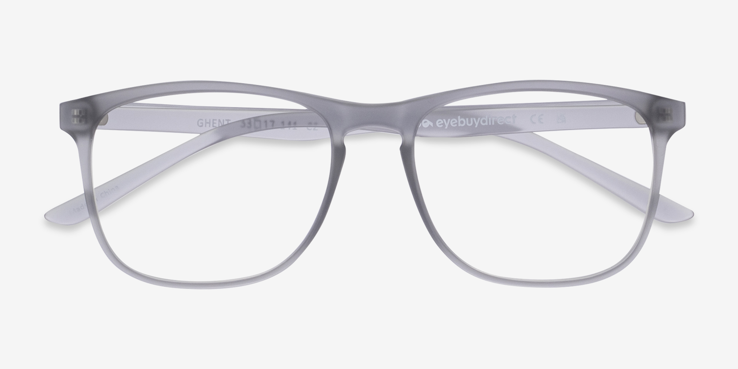 Ghent Square Matte Gray Full Rim Eyeglasses Eyebuydirect Canada