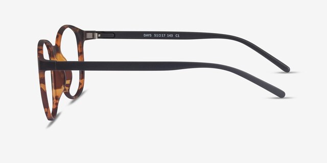 Days Matte Floral PlasticEyeglass Frames from EyeBuyDirect, Side View