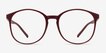 Days Matte Red PlasticEyeglass Frames from EyeBuyDirect, Front View