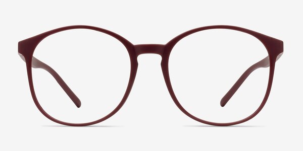 Days Matte Red Plastic Eyeglass Frames
