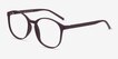 Days Matte Red PlasticEyeglass Frames from EyeBuyDirect, Angle View
