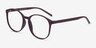 Days Matte Red PlastiqueMontures de lunettes de vue d'EyeBuyDirect, Vue d'Angle