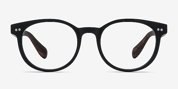 Achiever Matte Black Plastic Eyeglass Frames