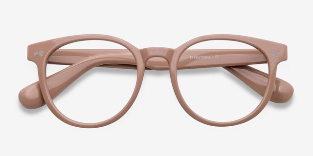 Achiever Rose Pink PlasticEyeglass Frames from EyeBuyDirect, Closed View