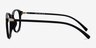 Brace Matte Black PlasticEyeglass Frames from EyeBuyDirect, Side View