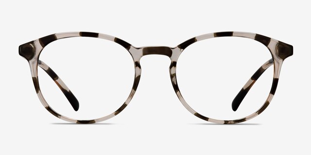 Brace Dark Brown PlasticEyeglass Frames from EyeBuyDirect, Front View