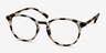 Brace Dark Brown PlasticEyeglass Frames from EyeBuyDirect, Angle View