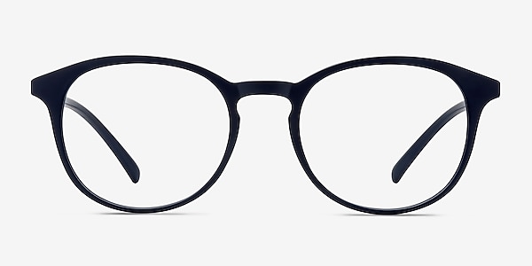 Brace Matte Navy Plastic Eyeglass Frames