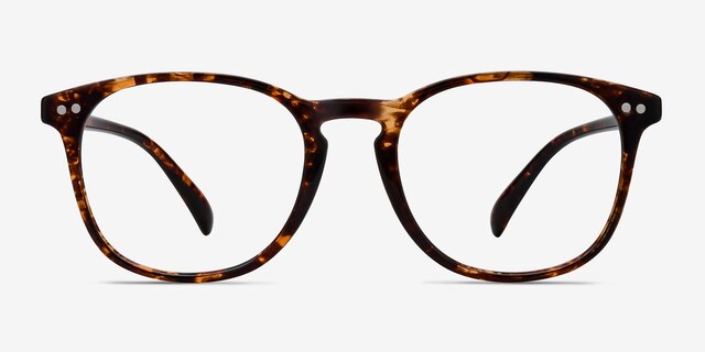 Record Floral PlasticEyeglass Frames from EyeBuyDirect, Front View