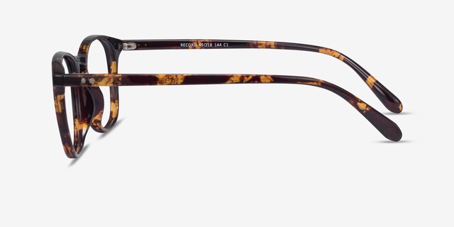 Record Floral PlasticEyeglass Frames from EyeBuyDirect, Side View