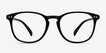 Record Black PlasticEyeglass Frames from EyeBuyDirect, Front View