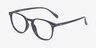 Record Noir PlastiqueMontures de lunettes de vue d'EyeBuyDirect, Vue d'Angle