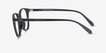 Record Black PlasticEyeglass Frames from EyeBuyDirect, Side View