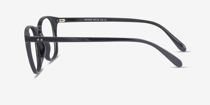 Record Black Plastic Eyeglass Frames from EyeBuyDirect