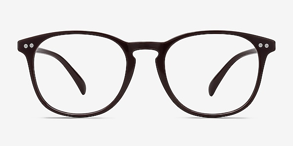 Record Dark Red Plastique Montures de lunettes de vue
