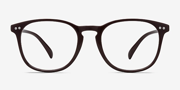 Record Dark Red Plastic Eyeglass Frames