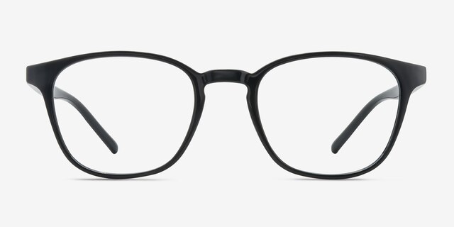 Saunter Black PlasticEyeglass Frames from EyeBuyDirect, Front View