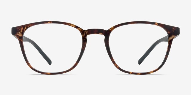 Saunter Swirled Amber PlastiqueMontures de lunettes de vue d'EyeBuyDirect, Vue de Face