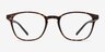 Saunter Swirled Amber PlastiqueMontures de lunettes de vue d'EyeBuyDirect, Vue de Face