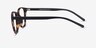 Saunter Swirled Amber PlastiqueMontures de lunettes de vue d'EyeBuyDirect, Vue de Côté