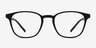 Saunter Matte Black PlasticEyeglass Frames from EyeBuyDirect, Front View