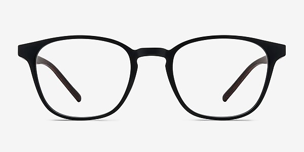 Saunter Matte Black Plastic Eyeglass Frames