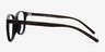 Saunter Matte Black PlasticEyeglass Frames from EyeBuyDirect, Side View