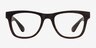 Project Brown Striped PlasticEyeglass Frames from EyeBuyDirect, Front View
