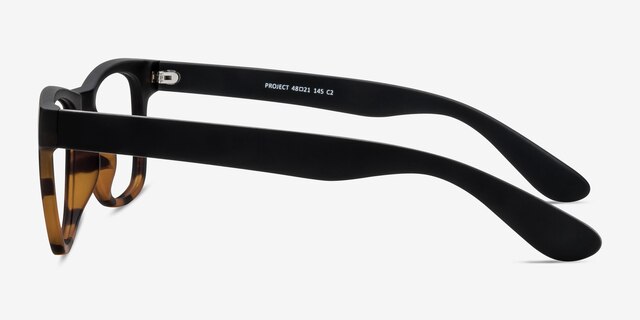 Project Black Tortoise PlastiqueMontures de lunettes de vue d'EyeBuyDirect, Vue de Côté