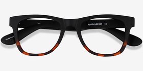 Project Black Tortoise Plastic Eyeglass Frames from EyeBuyDirect, Closed View