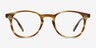 Symmetry Striped Caramel AcetateEyeglass Frames from EyeBuyDirect, Front View