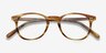 Symmetry Striped Caramel AcetateEyeglass Frames from EyeBuyDirect, Closed View