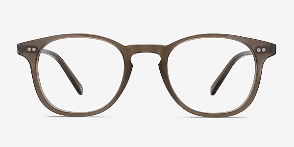 Symmetry Taupe Acetate Eyeglass Frames