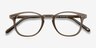 Symmetry Taupe AcetateEyeglass Frames from EyeBuyDirect, Closed View