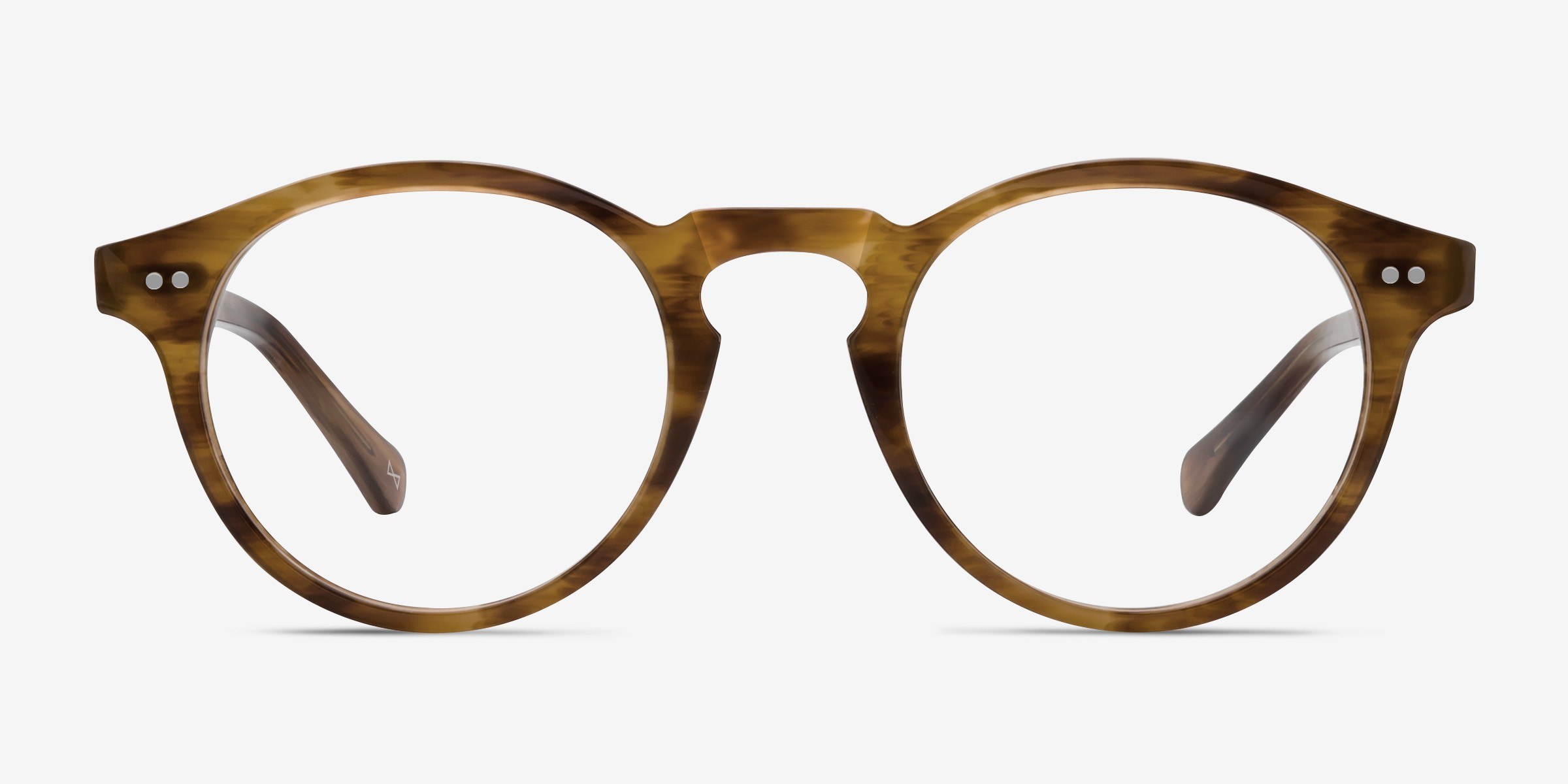 Theory Round Cognac Full Rim Eyeglasses | Eyebuydirect