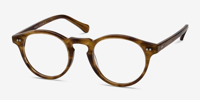 Theory Cognac AcetateEyeglass Frames from EyeBuyDirect, Angle View