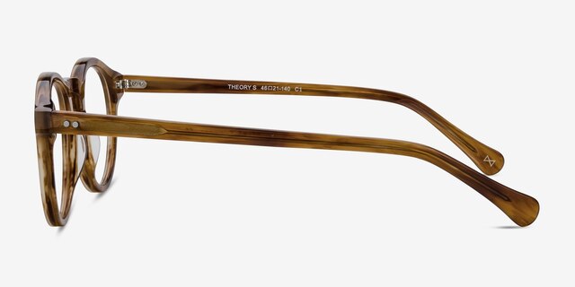 Theory Cognac AcetateEyeglass Frames from EyeBuyDirect, Side View