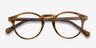 Theory Cognac AcetateEyeglass Frames from EyeBuyDirect, Closed View