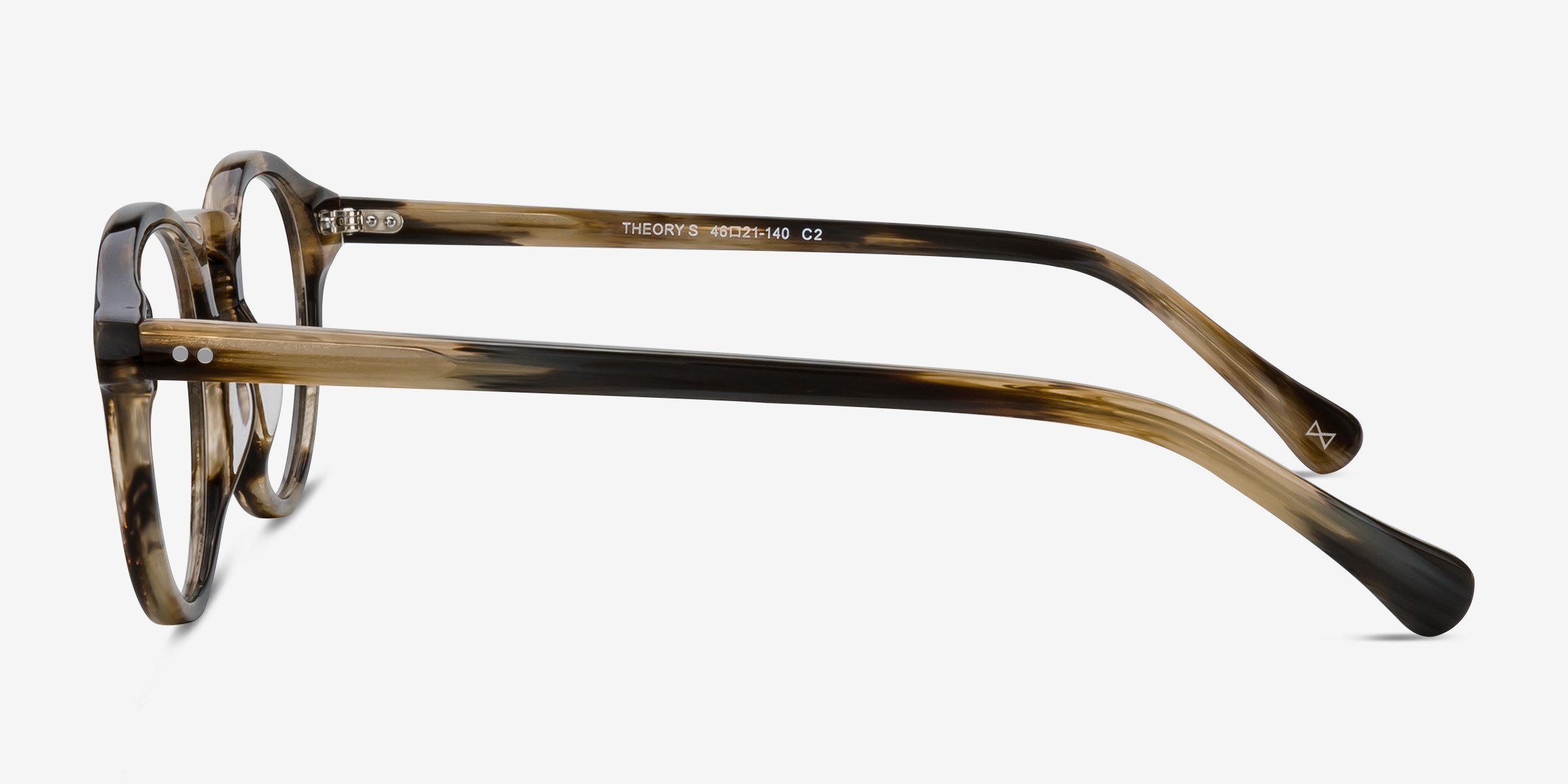 THEORY Round Clear Eyeglasses Theory Round Clear Full Rim Eyeglasses | Eyebuydirect Canada main image 3